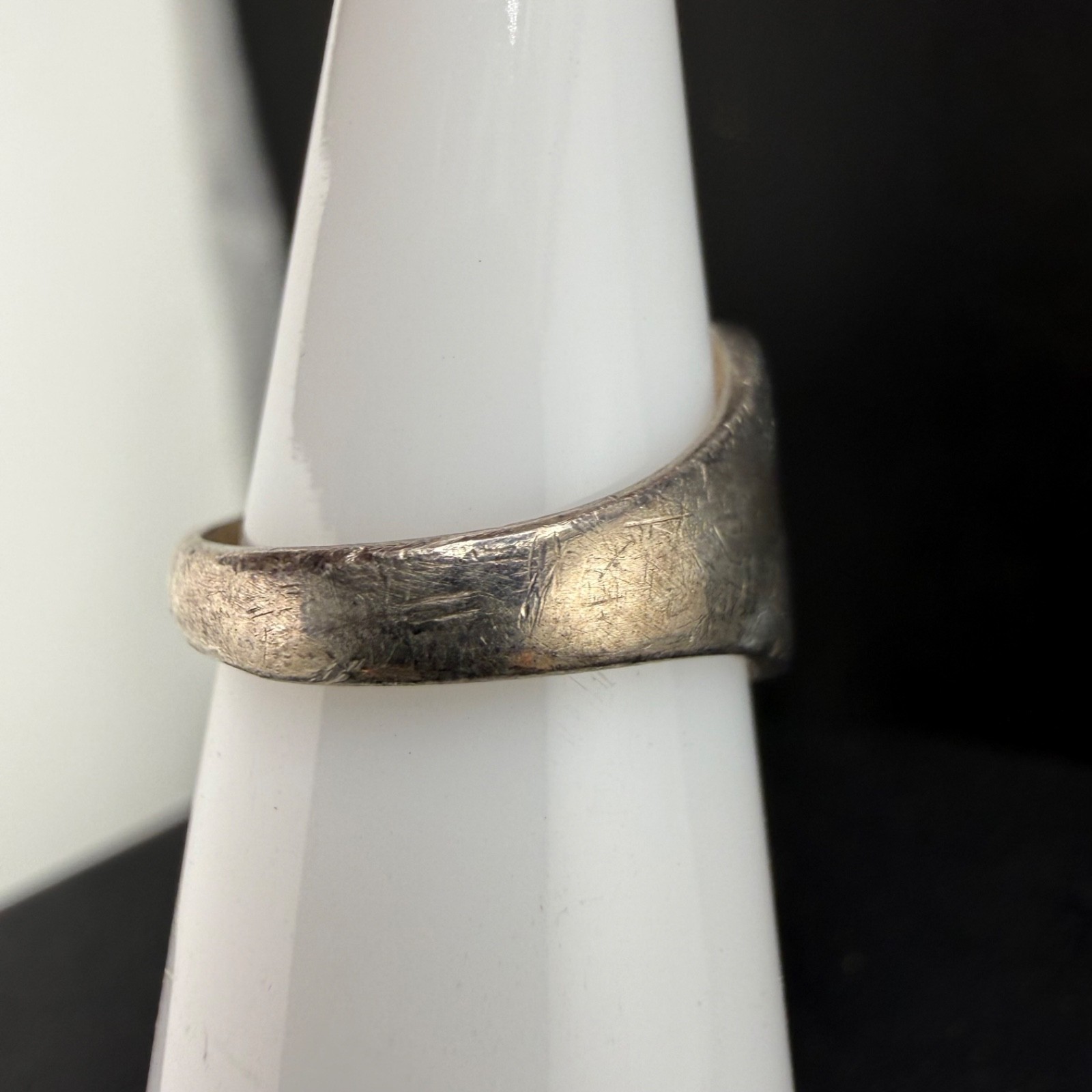 Vintage Signet Ring Sailing Silver Tone Ship Ocean Size 3 Untested
