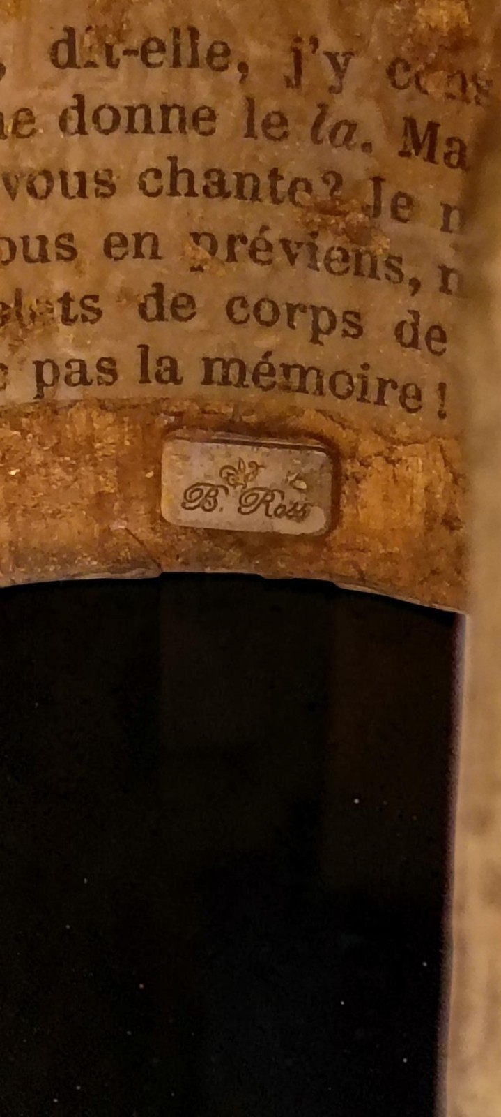 Rare Brigitte Ross Gold Hammered Literary Cuff Bracelet Alfred De Musset French