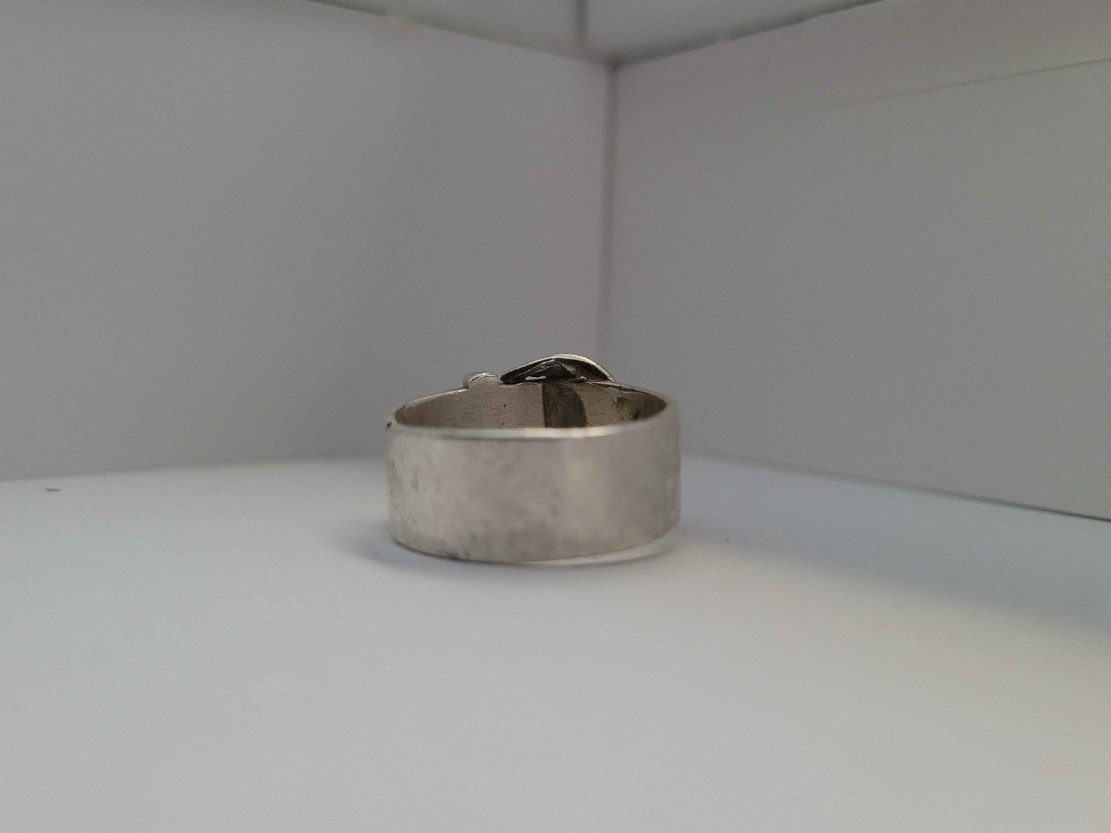 Vintage Sterling Silver Belt Buckle Ring 925 Adjustable Statement Ring