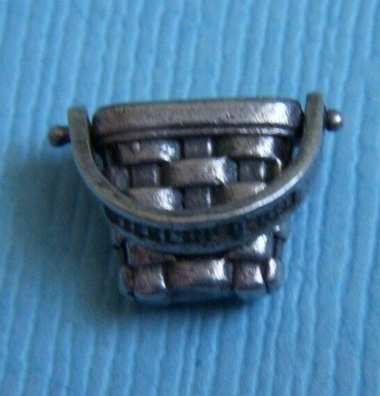 Vintage movable Brown County Basket Indiana handle moves sterling charm