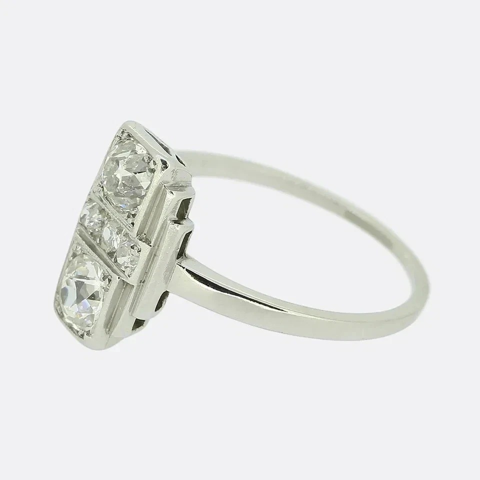1.95Ct Art Deco Style Lab-Created Diamond Anniversary Wedding 925 Silver Ring
