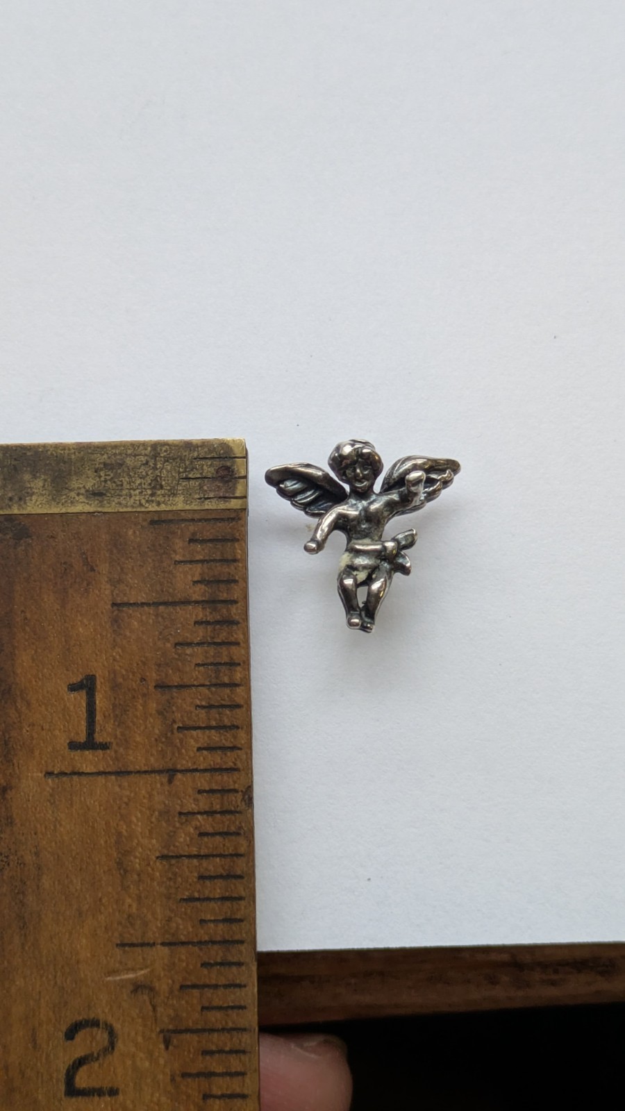 Vintage 925 Sterling Silver Cherubim Angel Pin