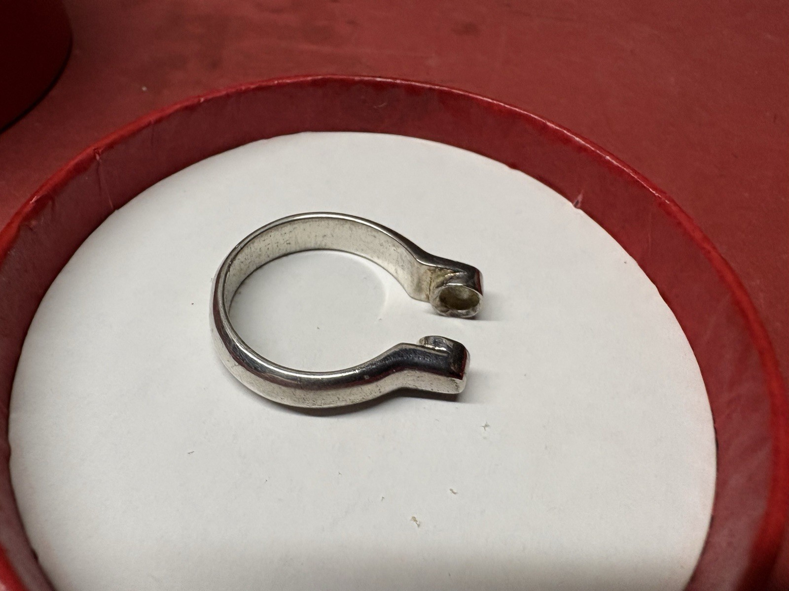 Vintage 1990s Sterling Silver Interchangeable Ring Size 8 3/4 Looks Unused