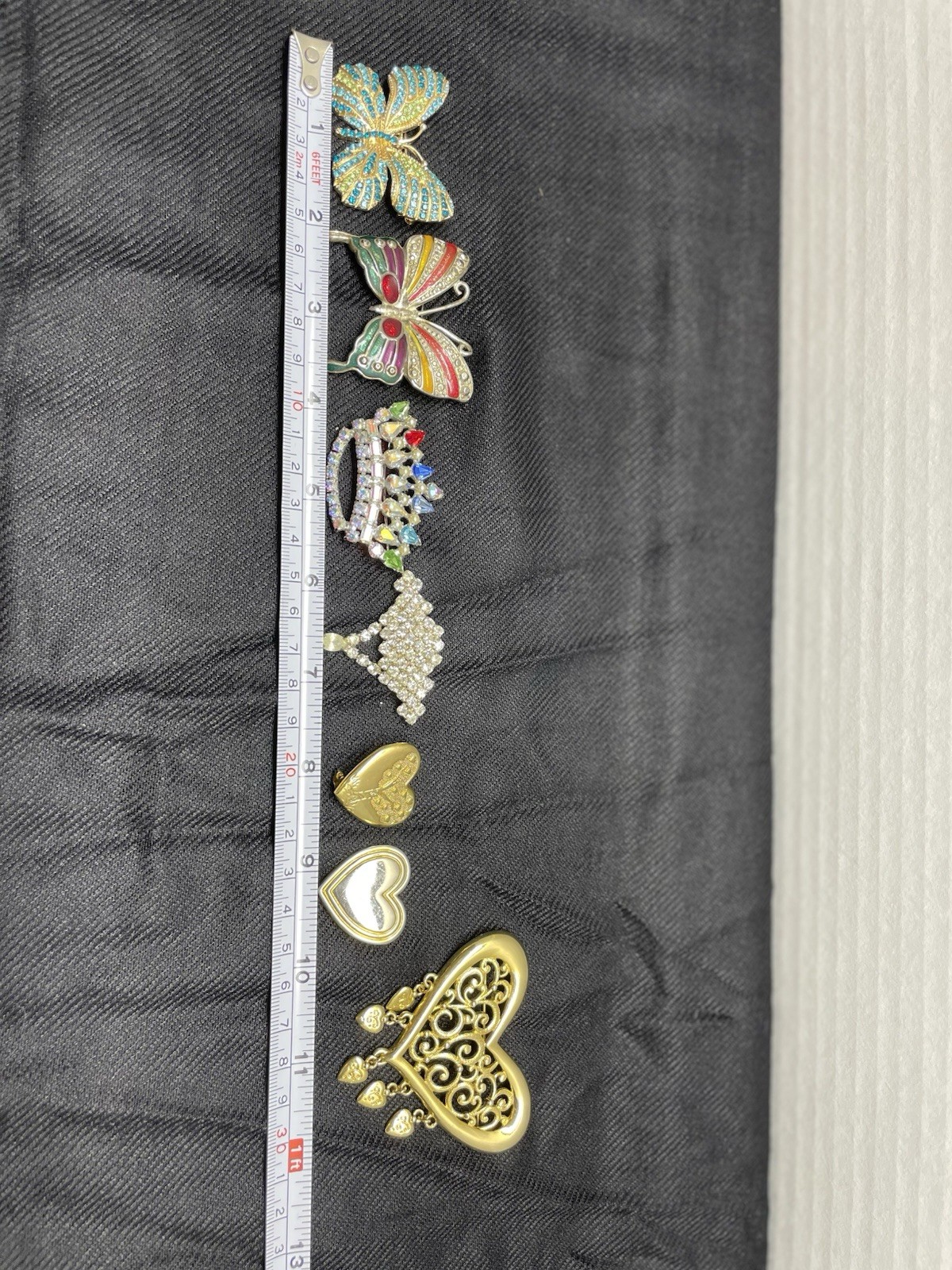 Vintage Lot Of Brooches See Pictures Details/Wear