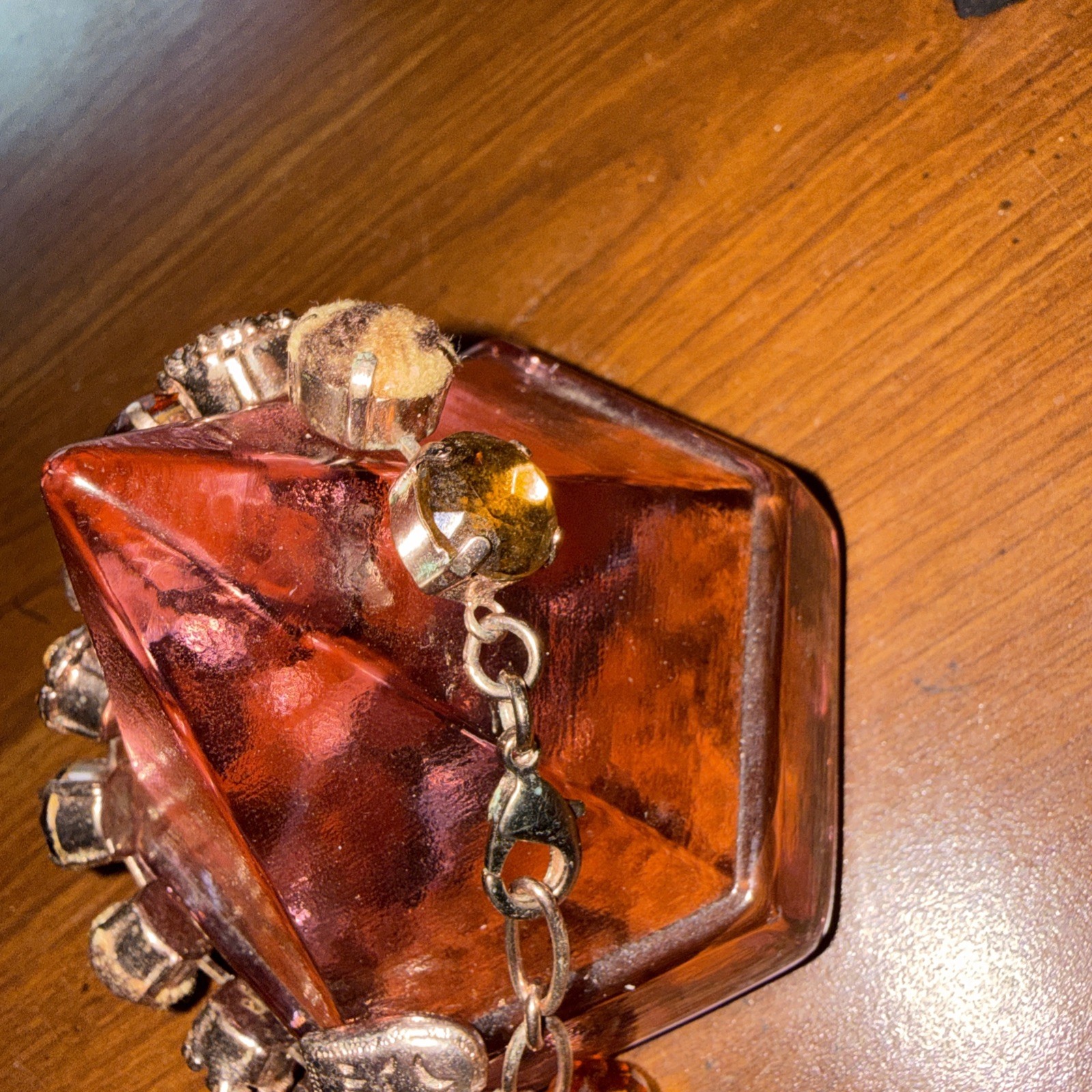 Vintage Amber Mariana Crystal Bracelet With Animal Prints