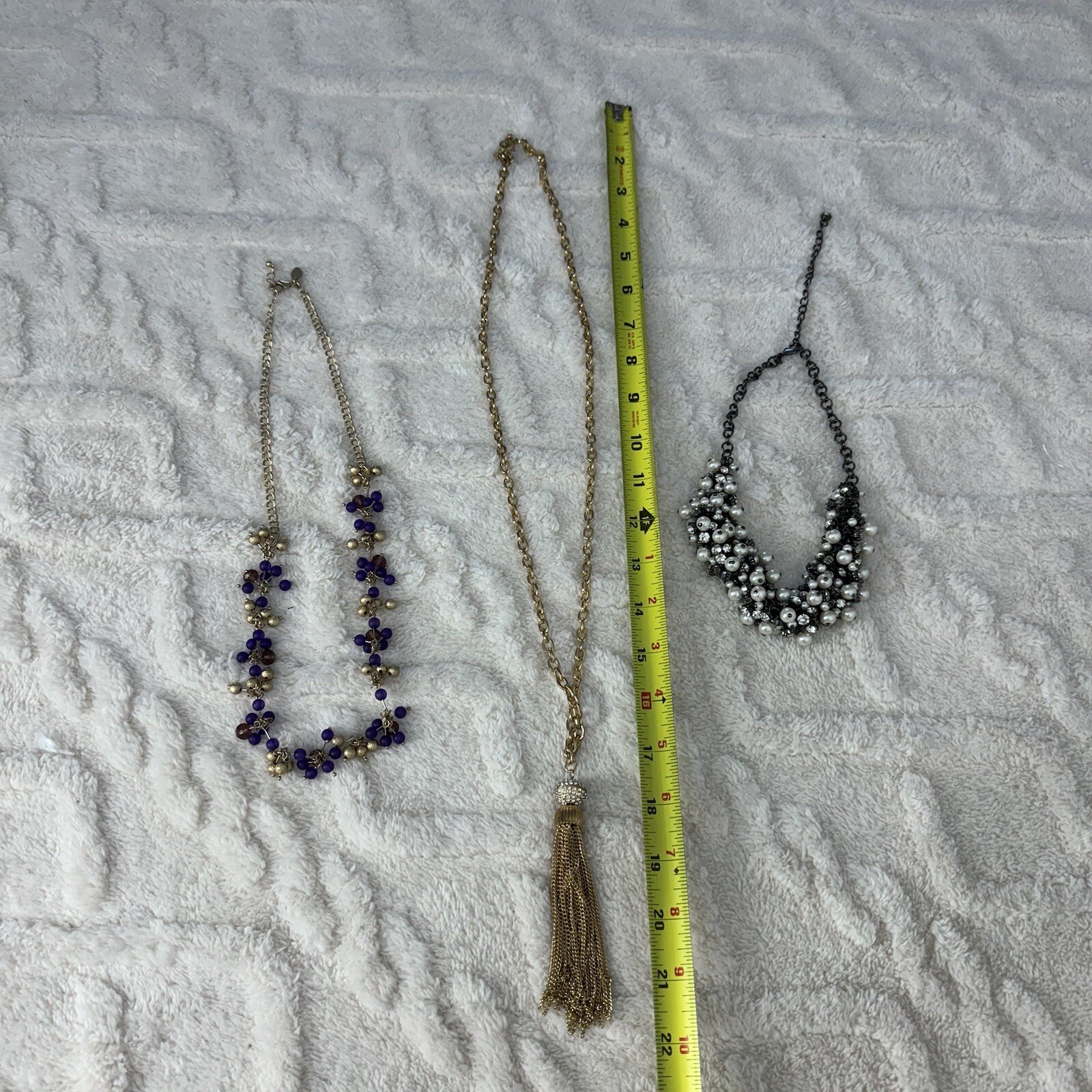 Estate Find Necklaces Lot X 3. Custom Jewelry Modern Multicolor
