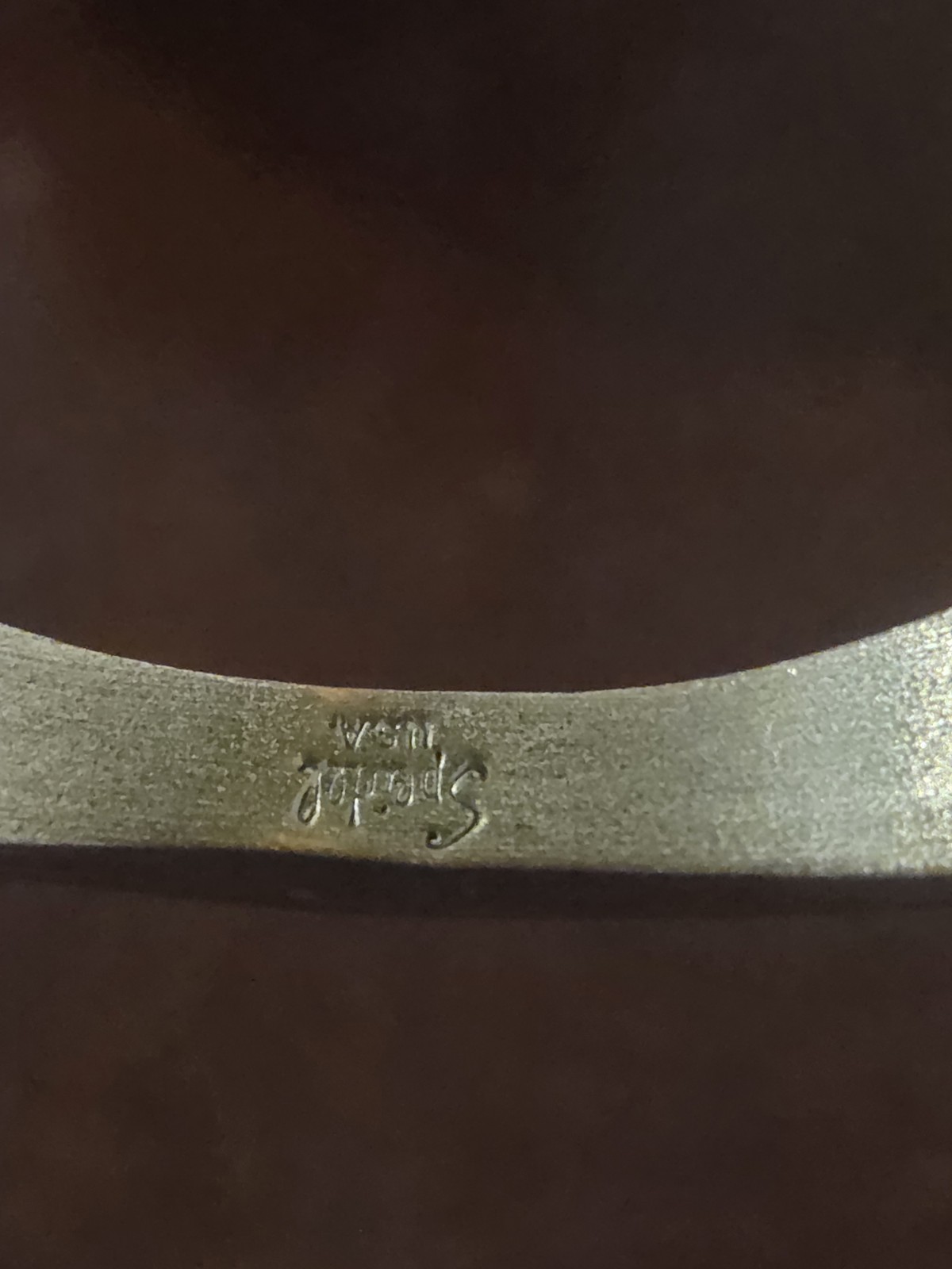 Vintage Speidel Cuff Bracelet ID Identity Engravable Brushed Silver Tone