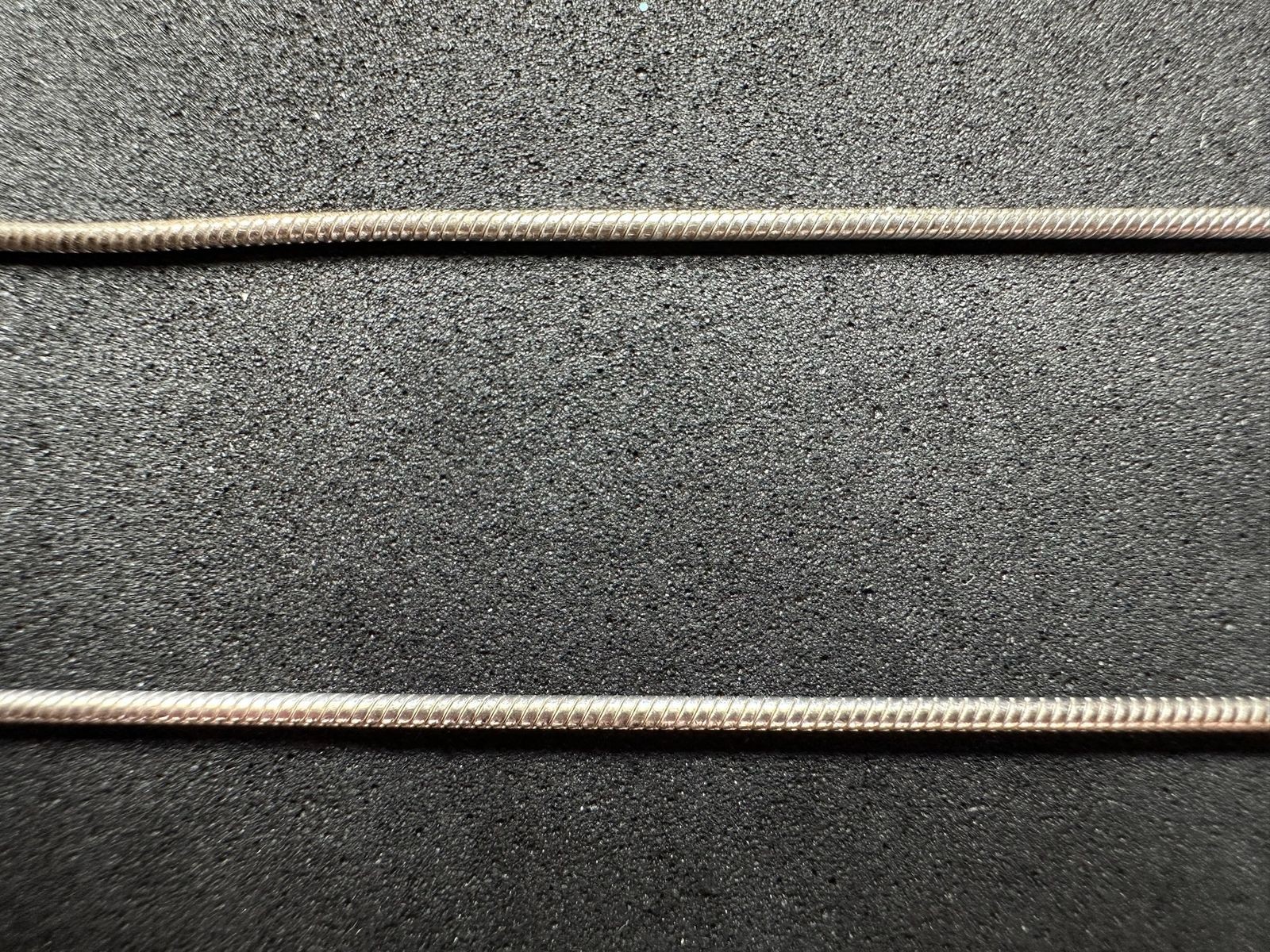 4.48g Vintage Sterling Silver 925 Snake Chain Necklace 20 in M