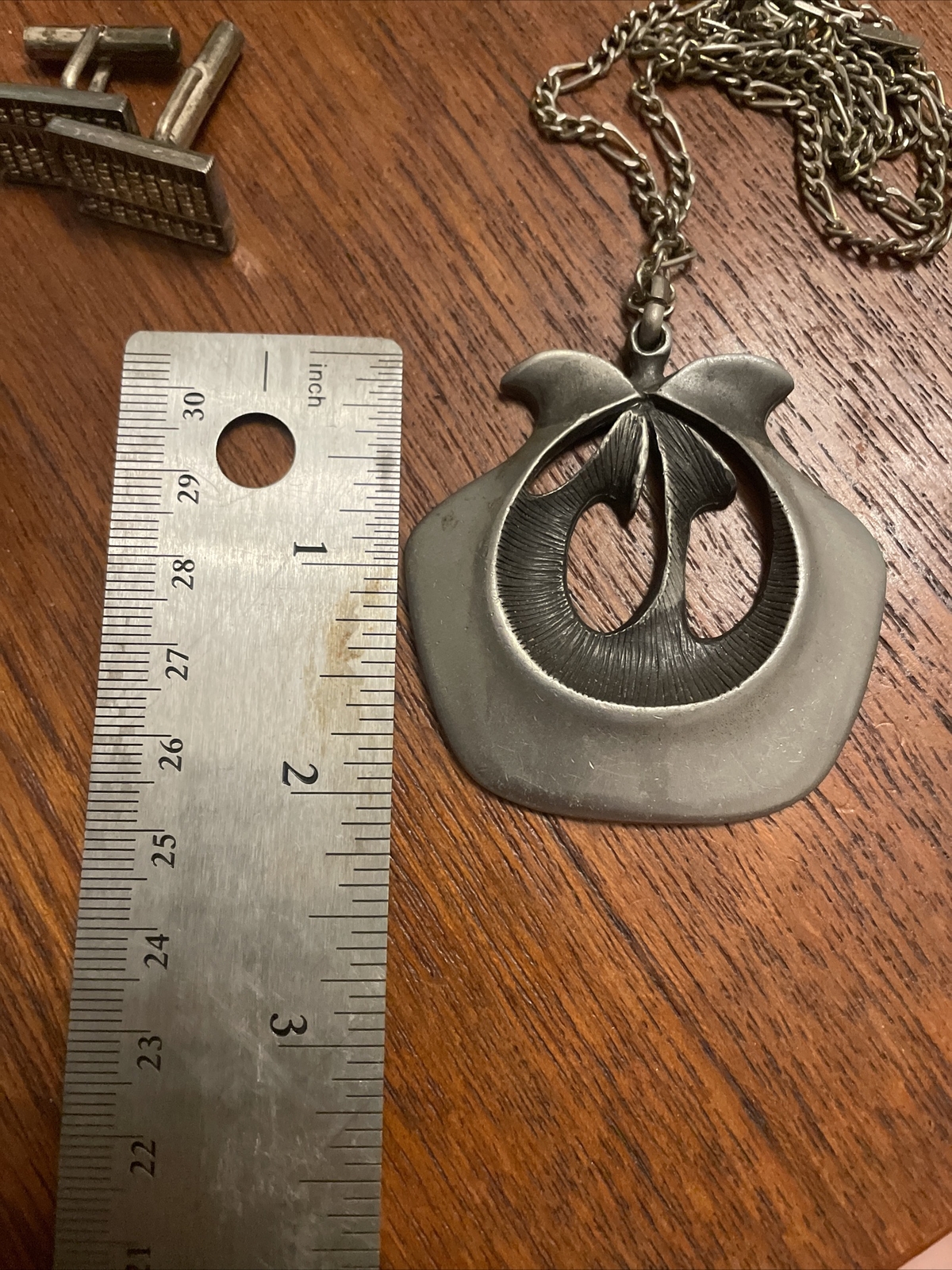 Vintage Eivind Hillestad EH Norway Pewter Necklace