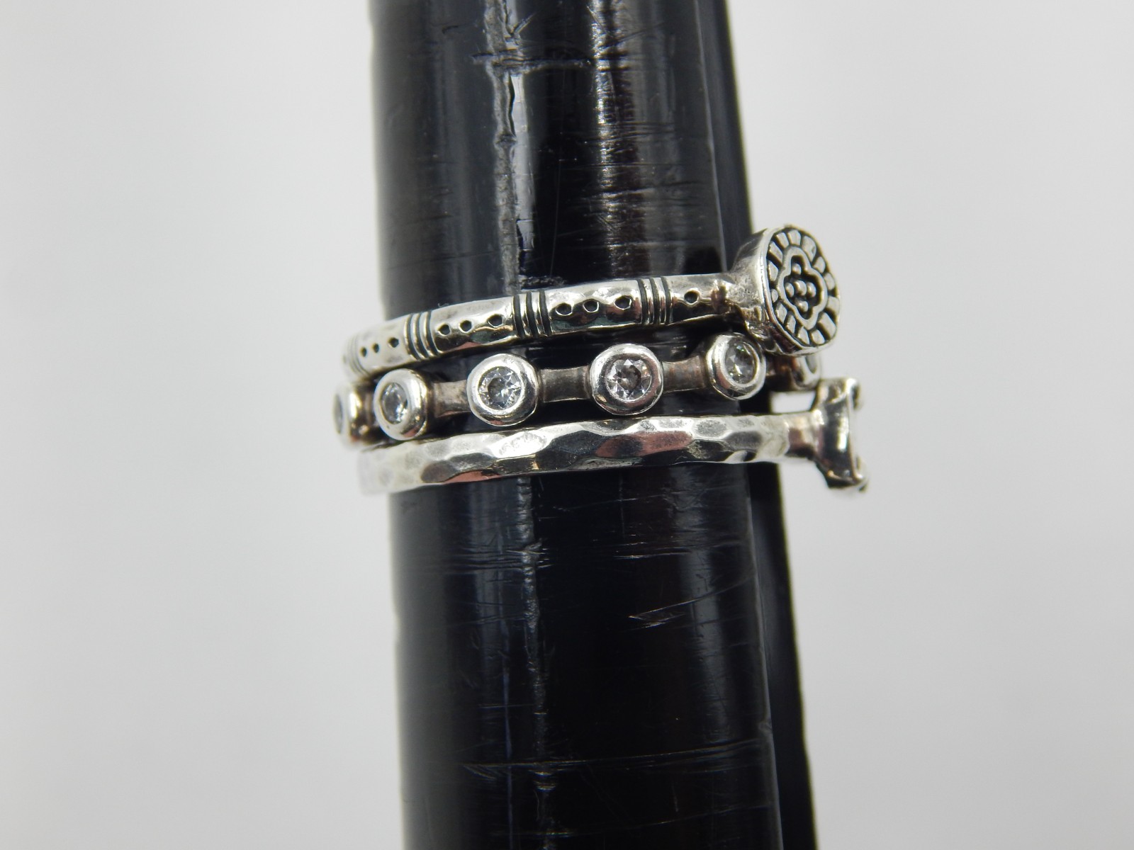 Lot of (3) Silpada Sterling Silver Stackable Rings