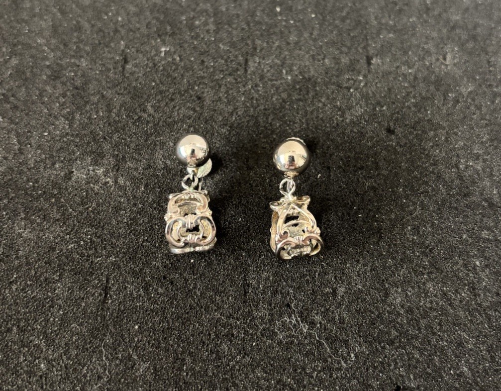 Vintage Screw on Metal Cuff Earrings