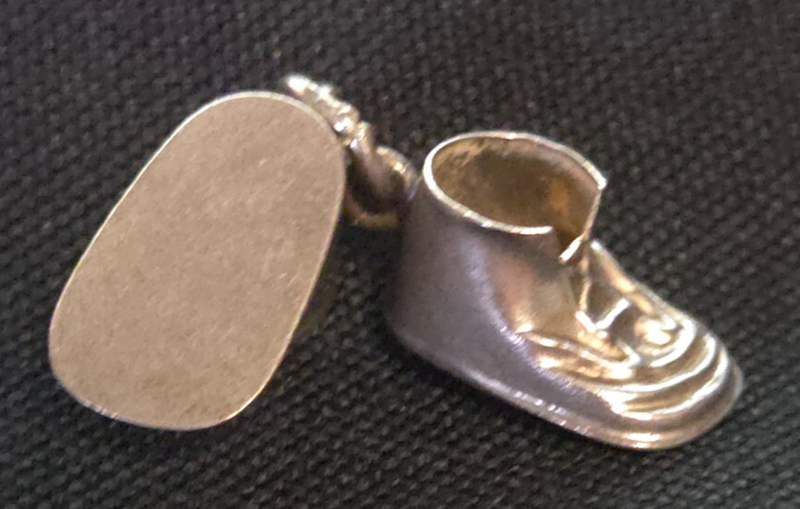 1960’s Silver Baby Shoes Charm