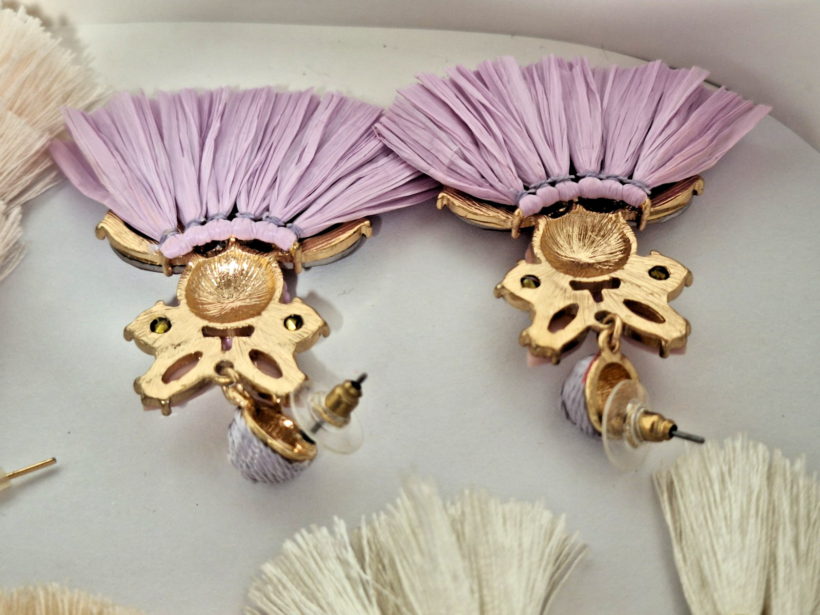Lot of 5 Pairs Vintage Unbranded & 2 Branded Tassel Fashion Pierced Earrings