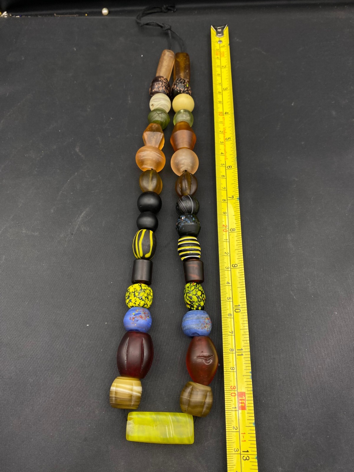 Vintage Multi-Colour African Trade Glass Beads Necklace