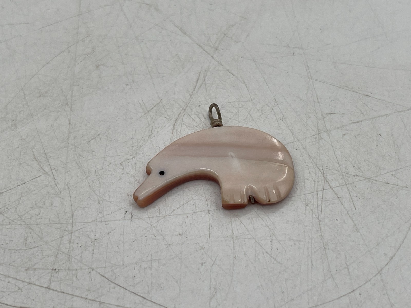 Carved Polar Bear Charm Pendant See Pictures