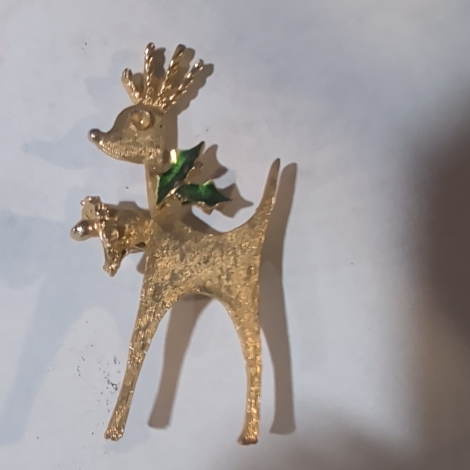 Mylu Vintage Deer Holiday Pin Brooch