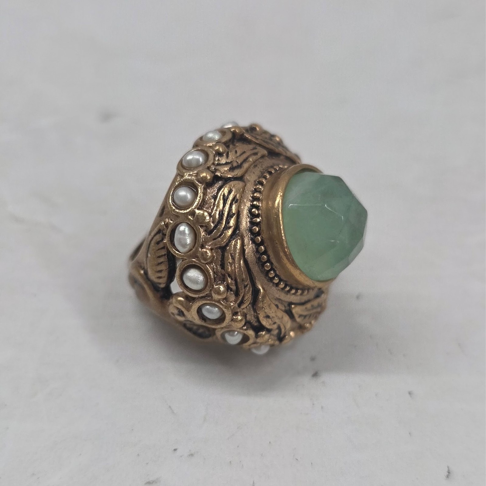 BRONZE Antique China Ring Size UNKNOWN – SEE Pictures