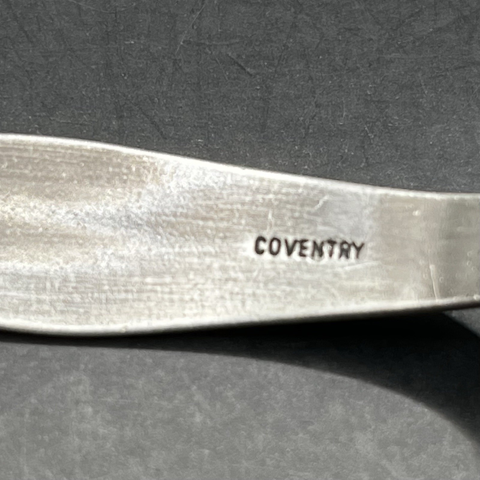 Signed Coventry Vintage ID Bracelet Not Engraved Silver Tone