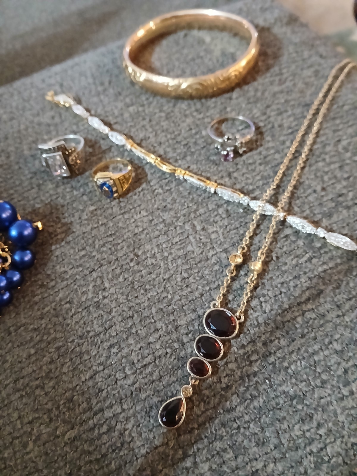 Lot of vintage jewelry, 10 k wg, 925, Victorian gold fill, 8 various pieces