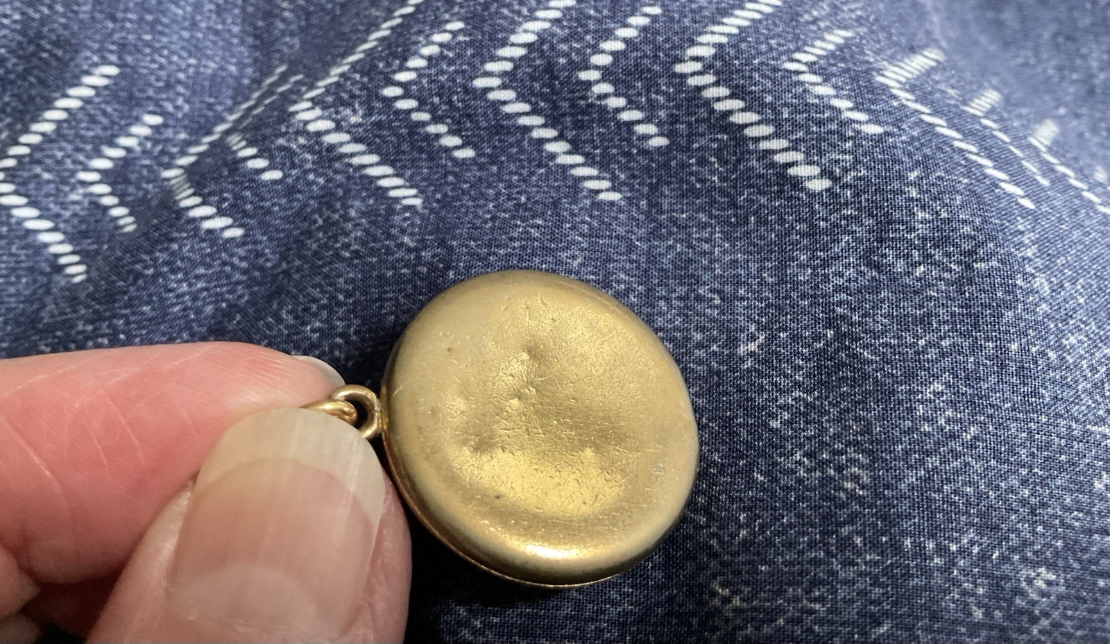 Antique Victorian Gold Filled Hunting Dog Locket Round Pointer Bird Pendant/ Fob