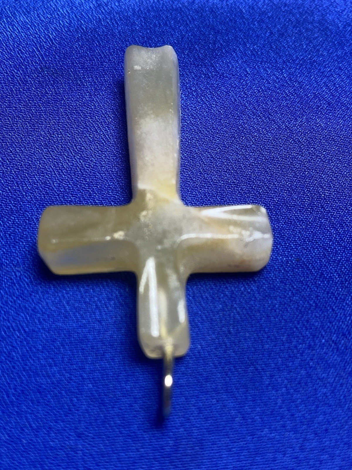 VINTAGE Cross Pendant –Shell/Mother-of-Pearl– 1.75”– Buyer to Confirm Material