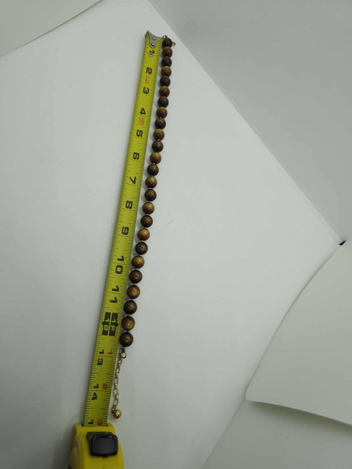 Vintage Trifari Golden Brown Beaded Choker Necklace