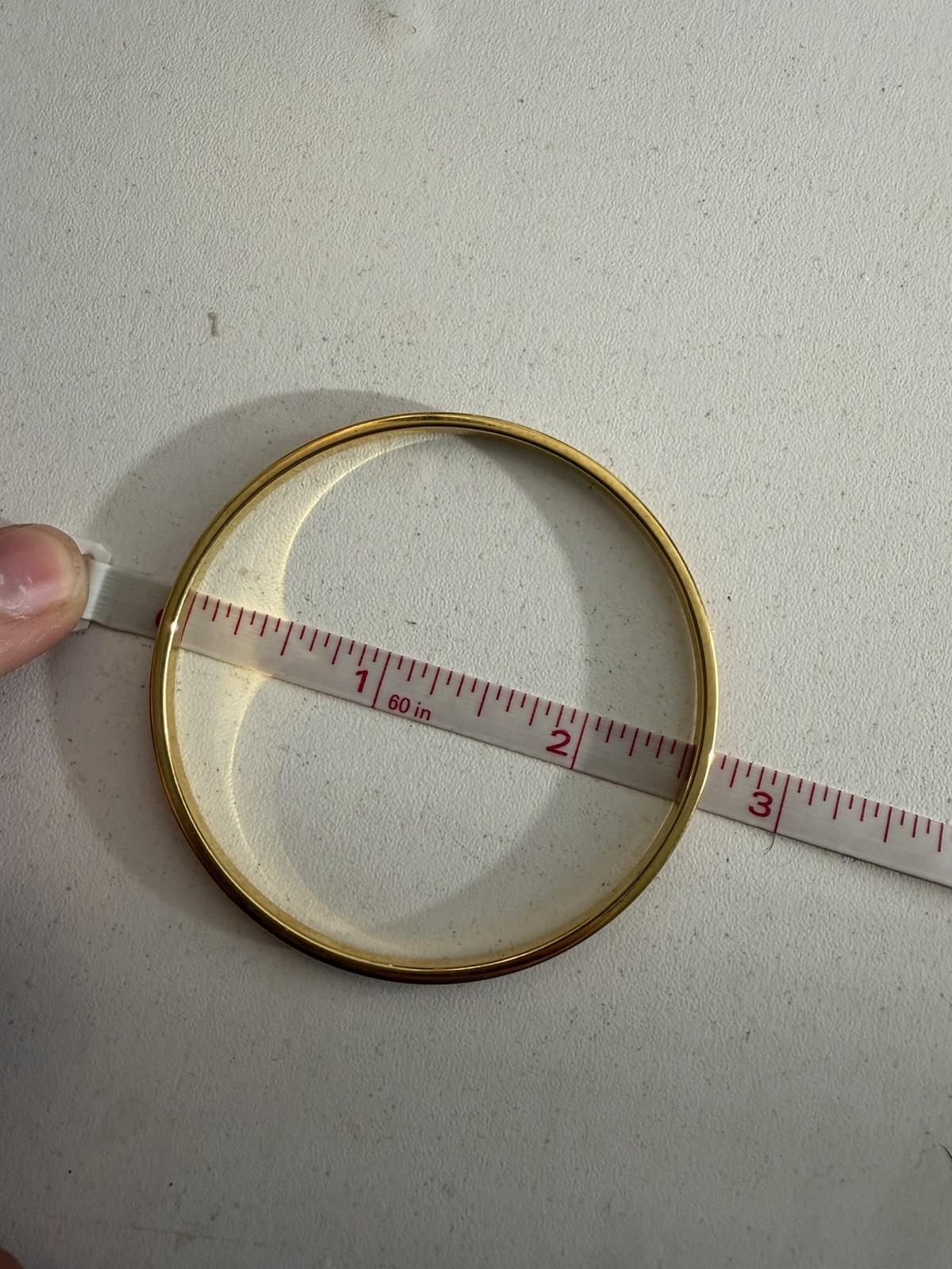 Vintage Monet Red Enamel Gold Tone Bangle Bracelet Slim Stackable Bracelet