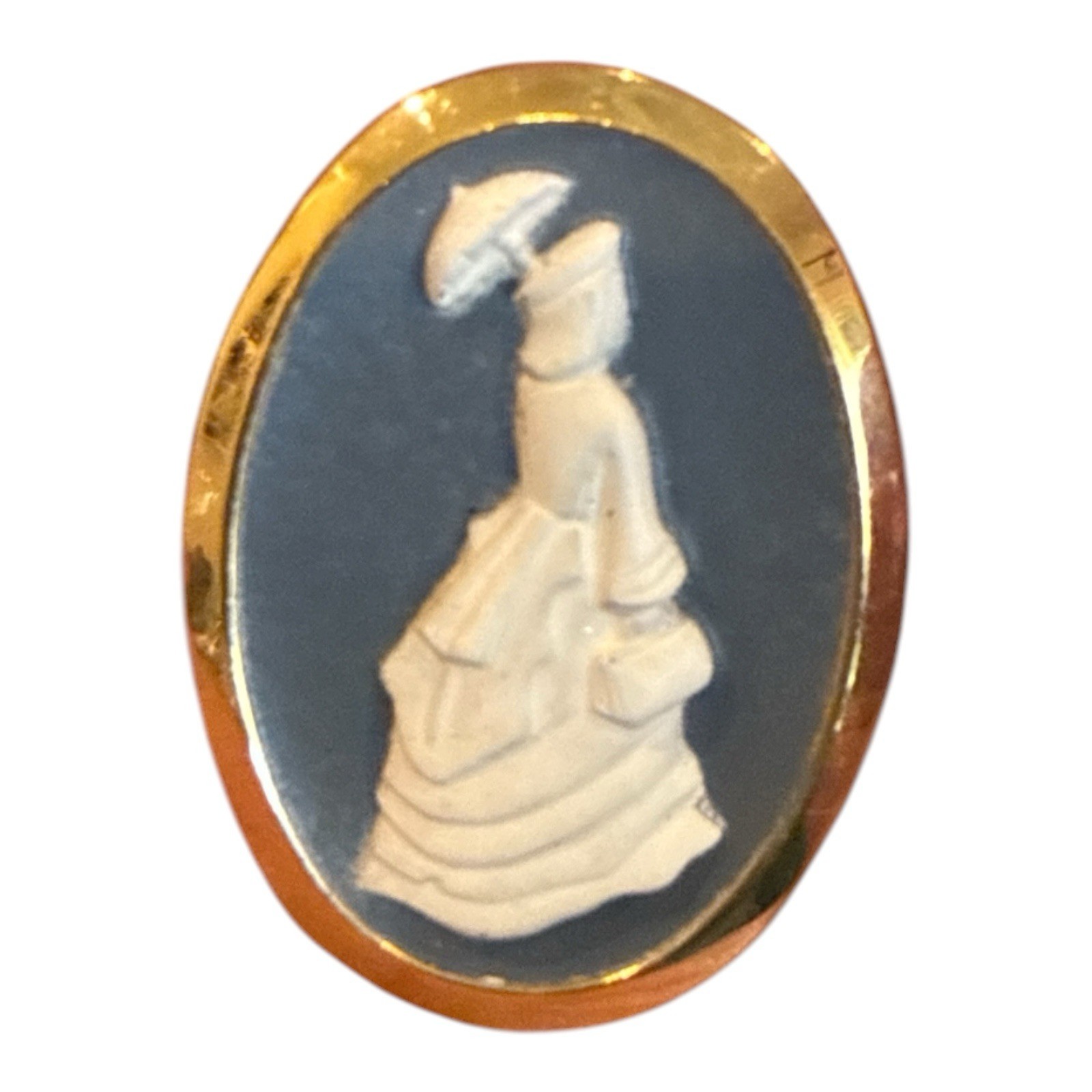 Vintage Woman Cameo Brooch Pin