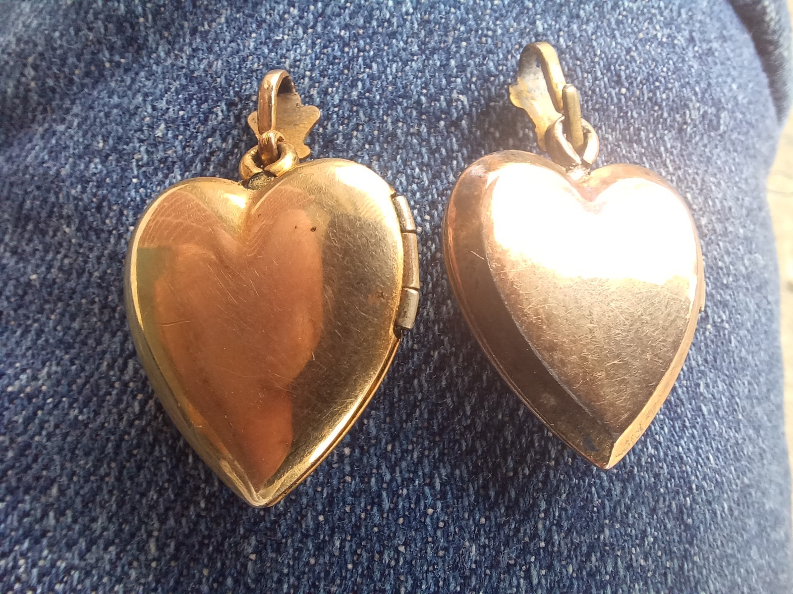 VINTAGE SWEETHEART MOP US ARMY AIR CORP WW2 GOLD FILLED HEART LOCKET w/PHOTO LOT