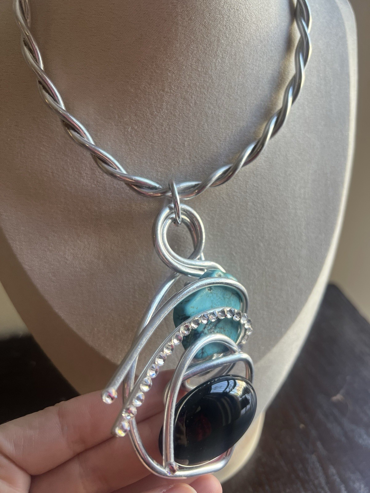 Signed designer Jeff Lieb necklace