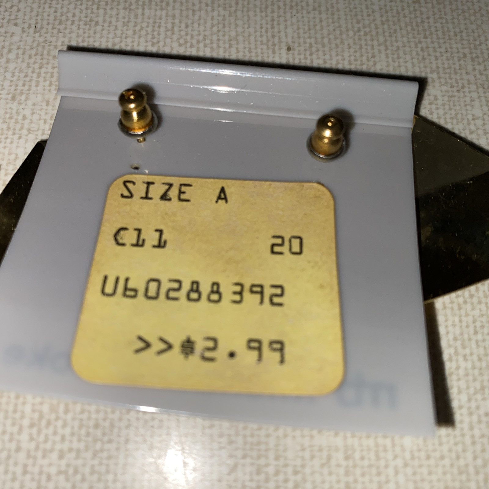 Vintage Mb Michael Brooke Pierced Earrings Set Of 2 Gold Tone 1980’s New