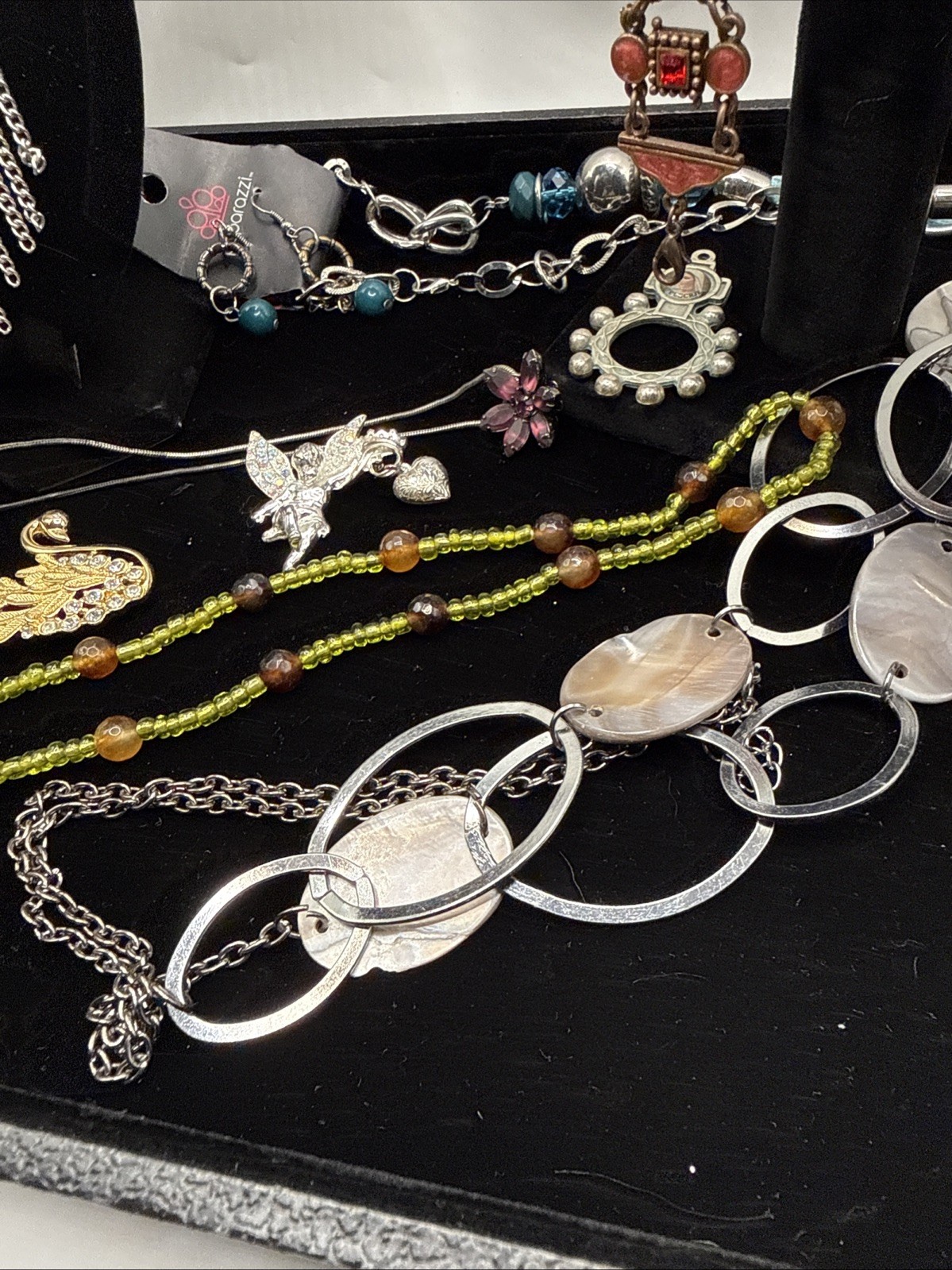 Vintage Lot of 15 Necklaces, Bracelets, Earrings And/or Brooches See Pics