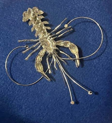 LANDAU Rhinestone Lobster 5″ EXQUISITE