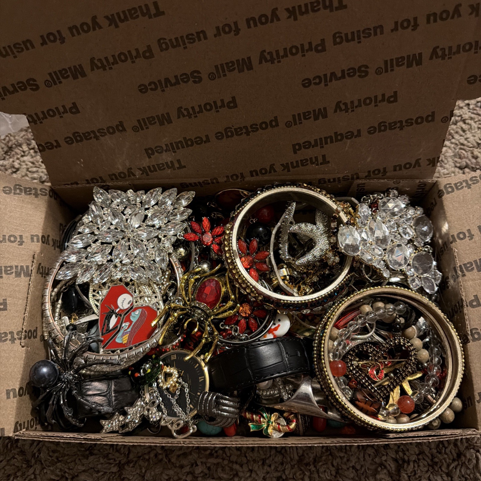 Vintage to Now Jewelry Lot, All Wearable Untested. No Broken. Box A10
