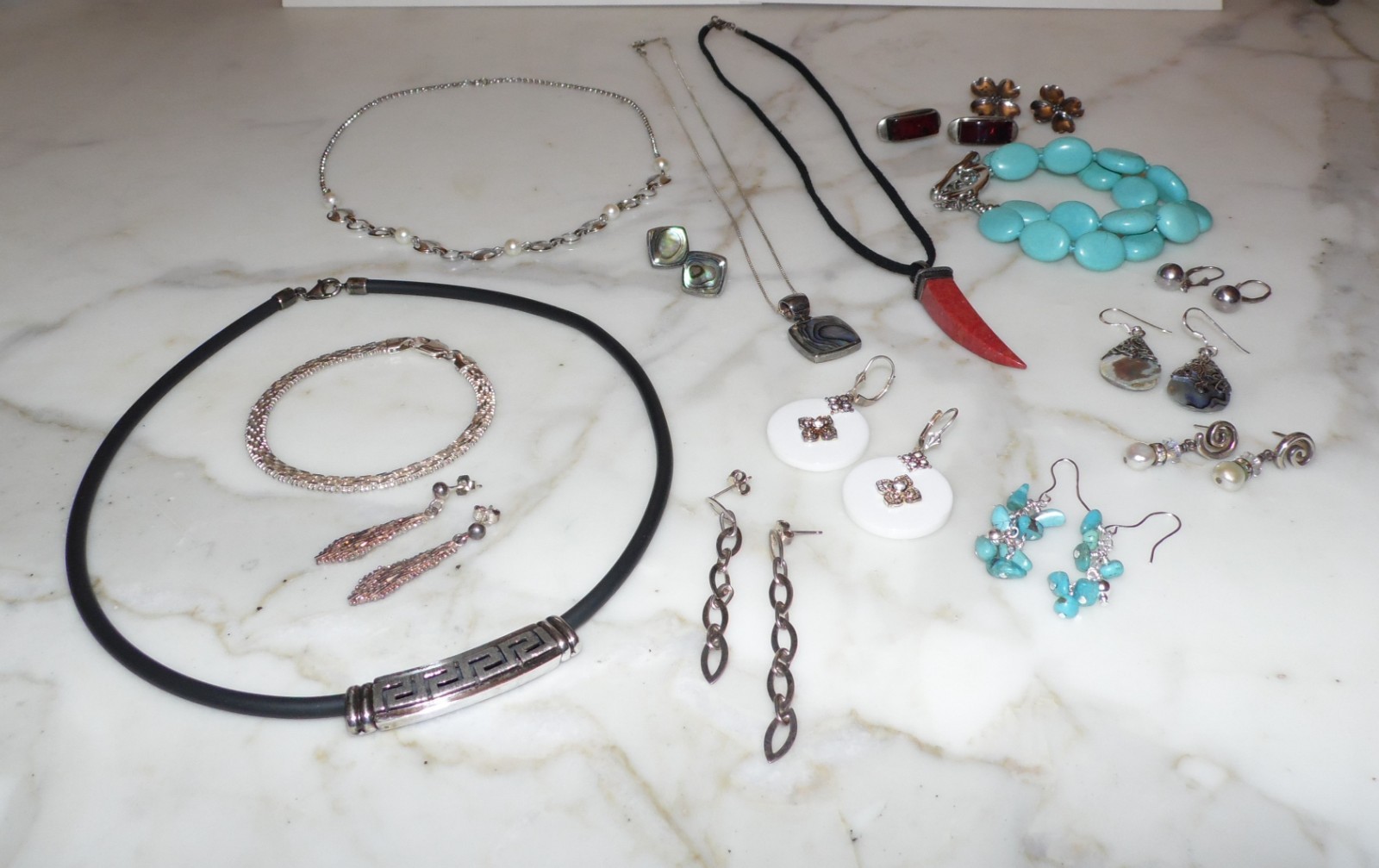 Vintage Sterling Silver Scrap or Not Jewelry Lot 138 grams necklace bracelet +++