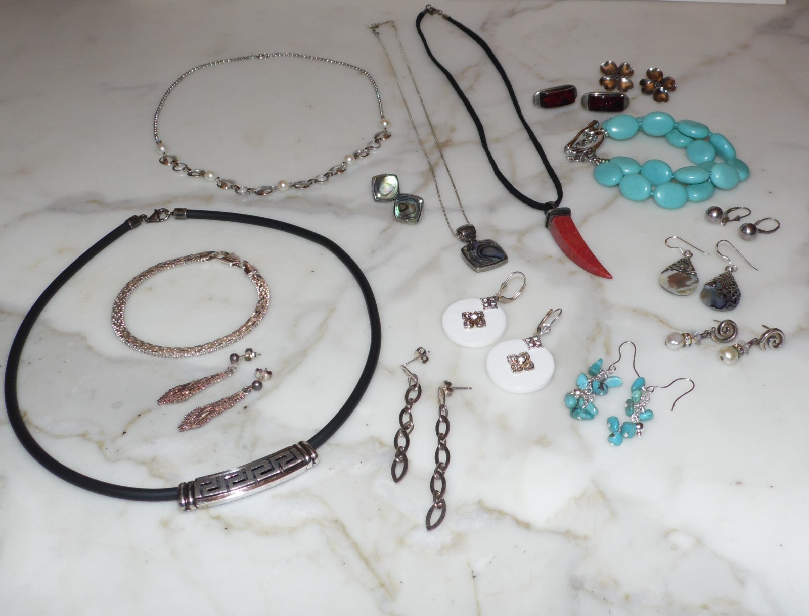 Vintage Sterling Silver Scrap or Not Jewelry Lot 138 grams necklace bracelet +++