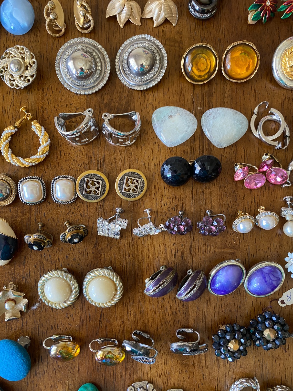 Big Clip-On Earrings Lot Vintage Modern All Wearable Jewelry Over 150 Pairs