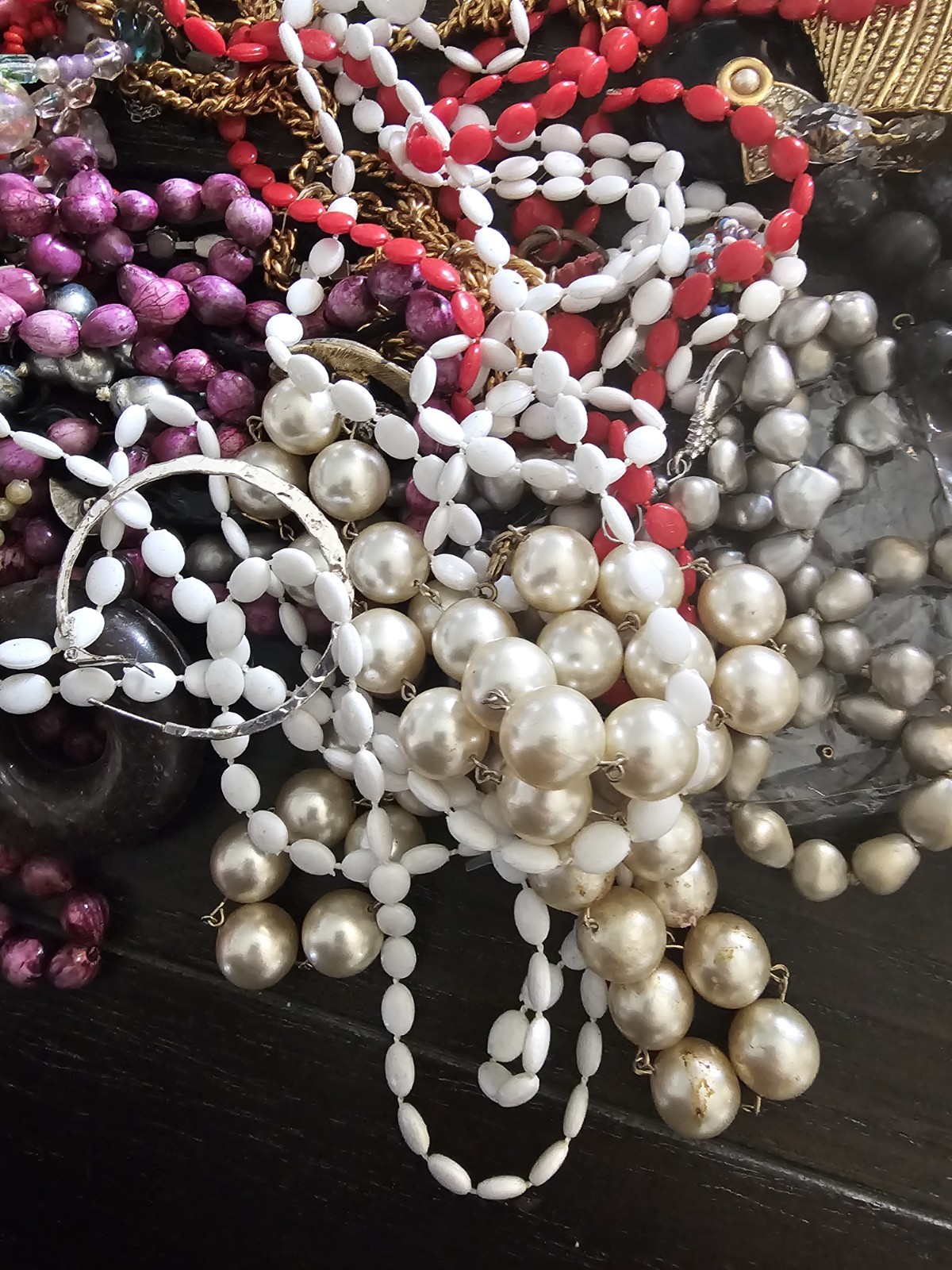 3LB 9OZ Lot of Unsearched Jewelry Repair Craft Wear Lot