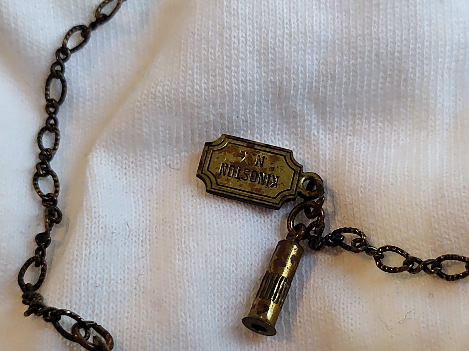 Glass Bead Pididdly Links Necklace. Vintage Jewelry. Blown Glass Jewelry.