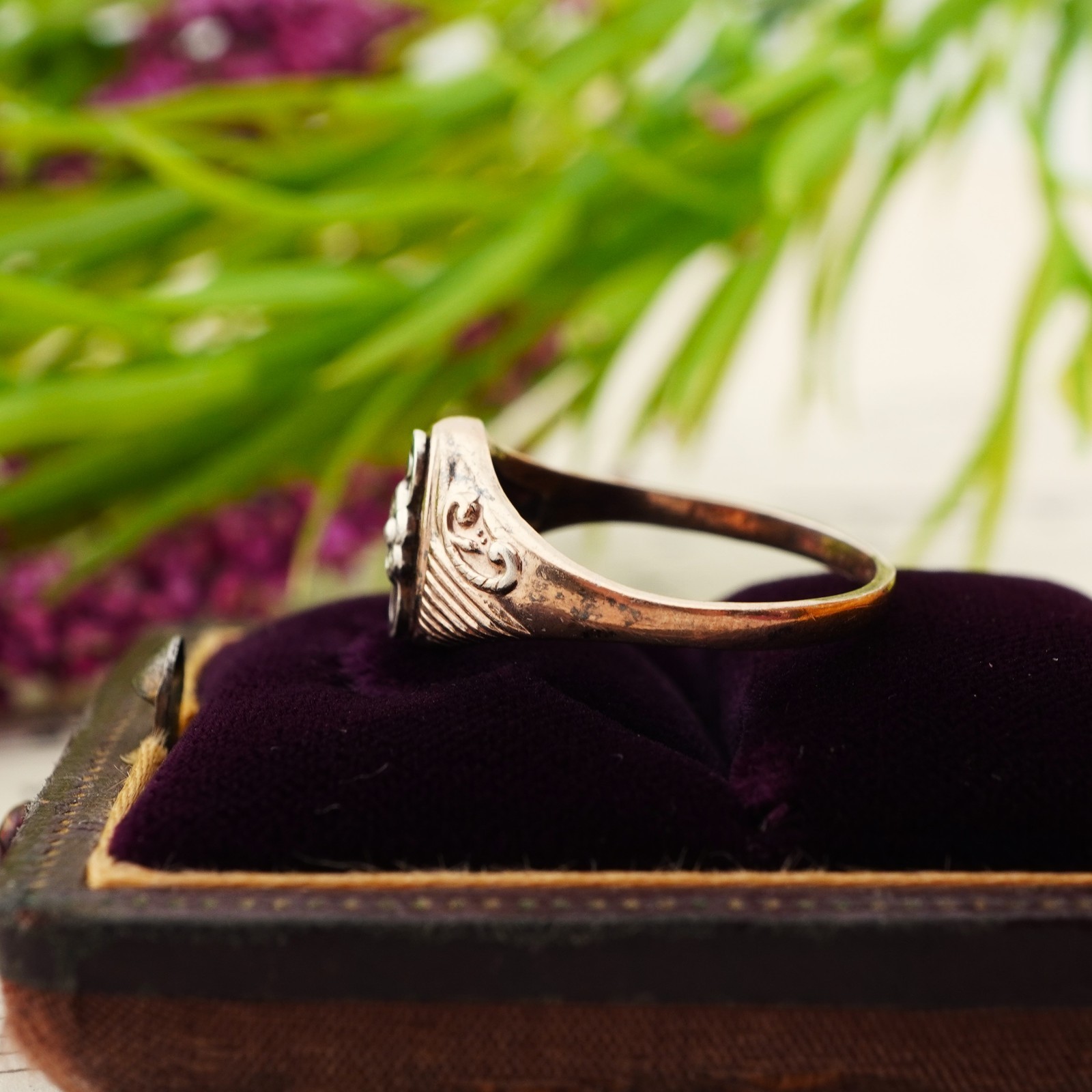 USSR 875 Silver Ring – Vintage Soviet Women’s Jewelry Size 7 / 17.5