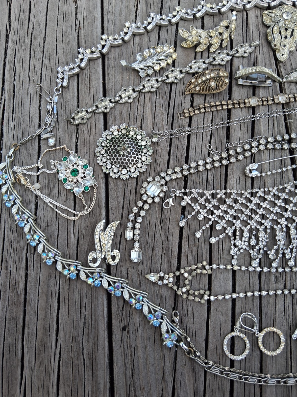 Old Broken Jewelry Lot Necklace Bracelet Repair Reuse Craft Junk Jewelry 25p