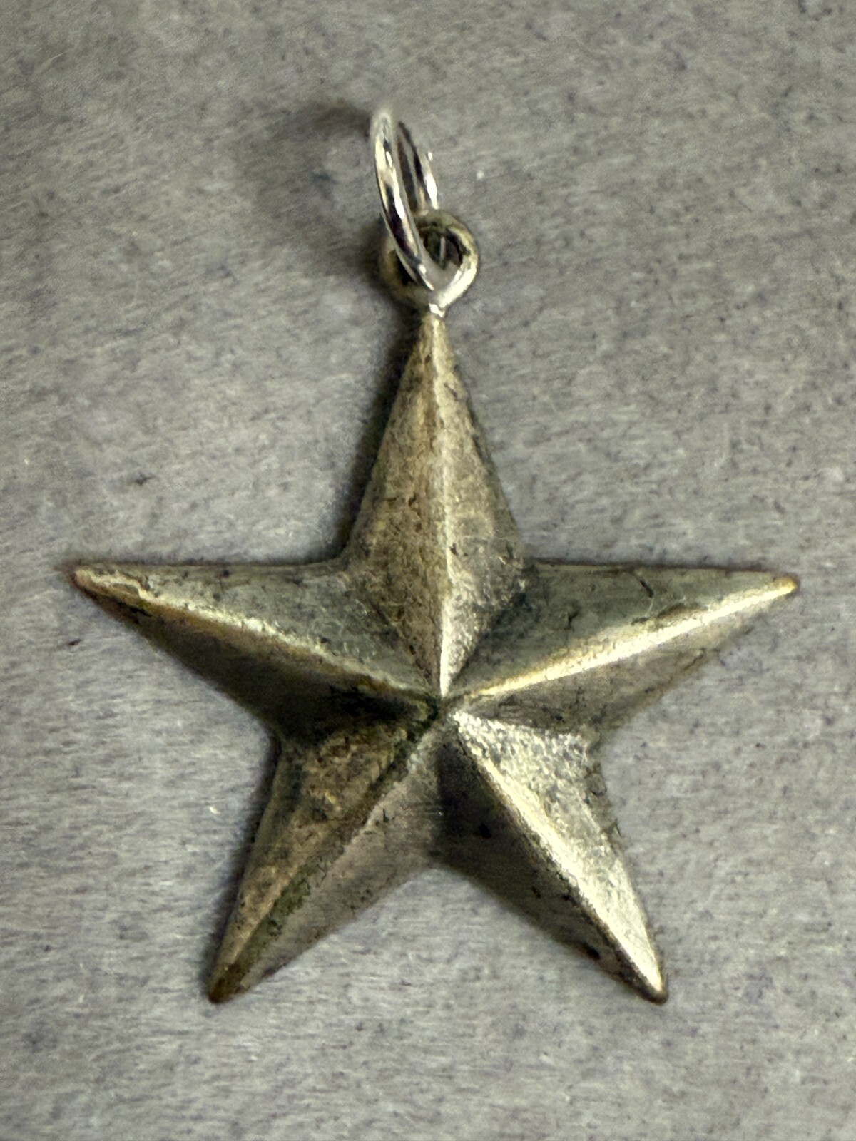 Vintage Five-Pointed Star Sterling Silver Classic Fashion Charm Pendant 4531