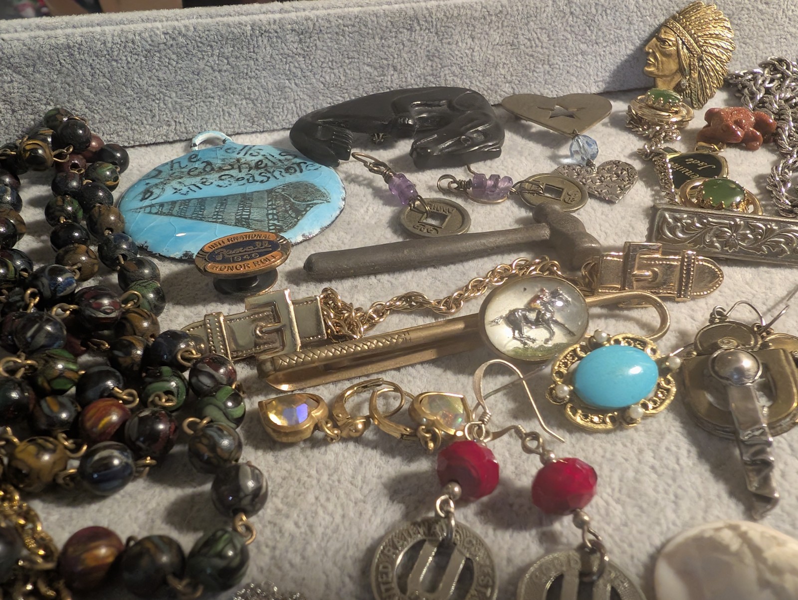 43 Vintage Unusual Wearable Collectible Craftable Jewelry & Nice Items Lot! 925