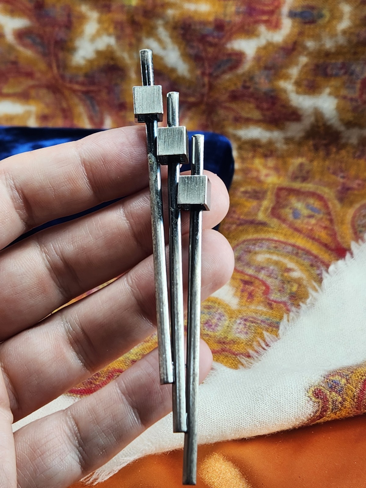 Mid-Century Modern Vintage Brutalist Pin Brooch-Unknown Artist