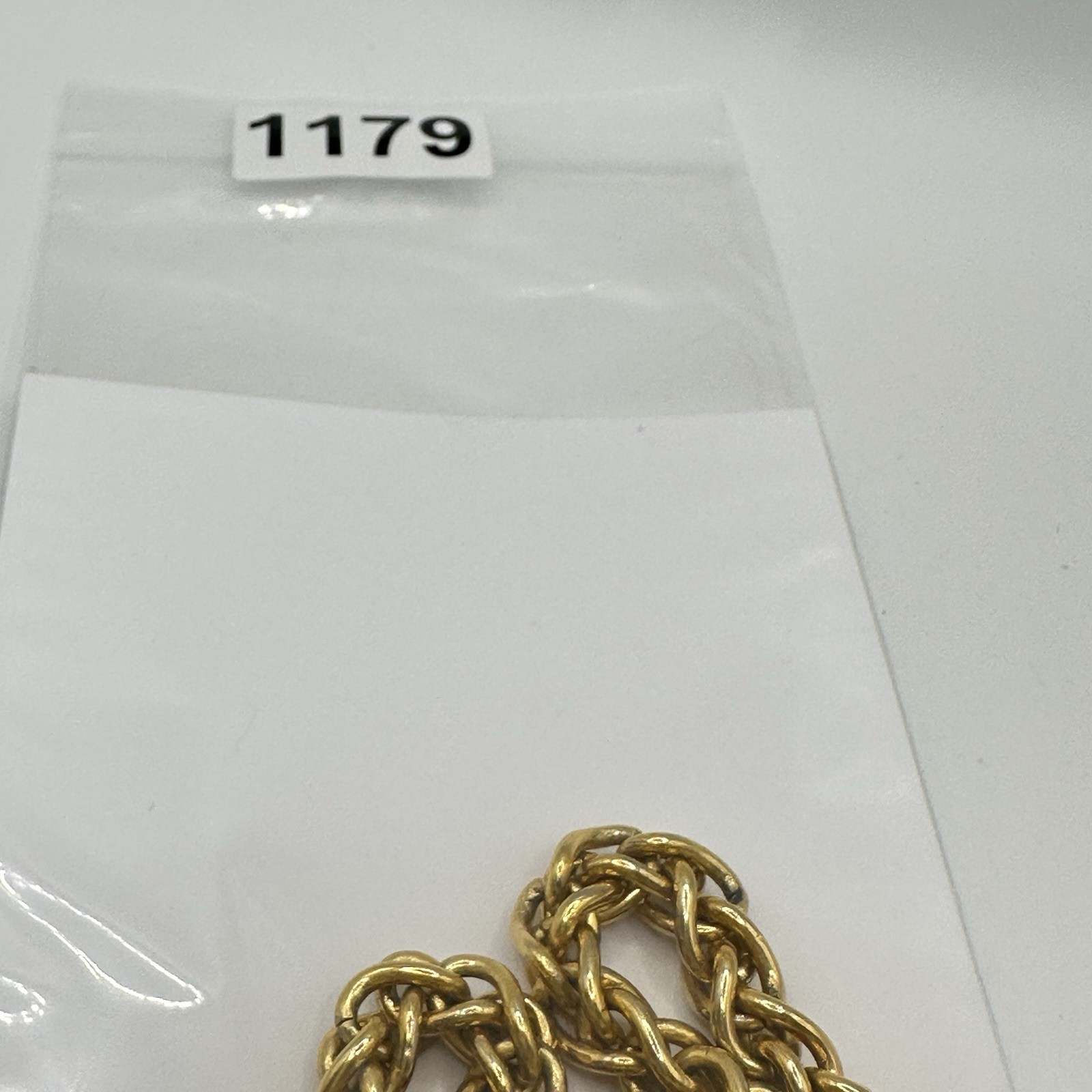 Vintage Christian Dior Gold Tone Chain Choker Necklace 16” Heavy Statement