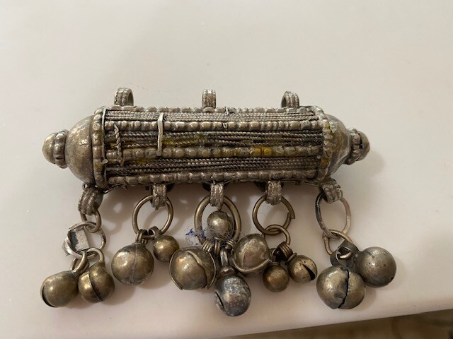 Antique Berber/ Yemini Bedouin Silver Maskah Verse Amulet