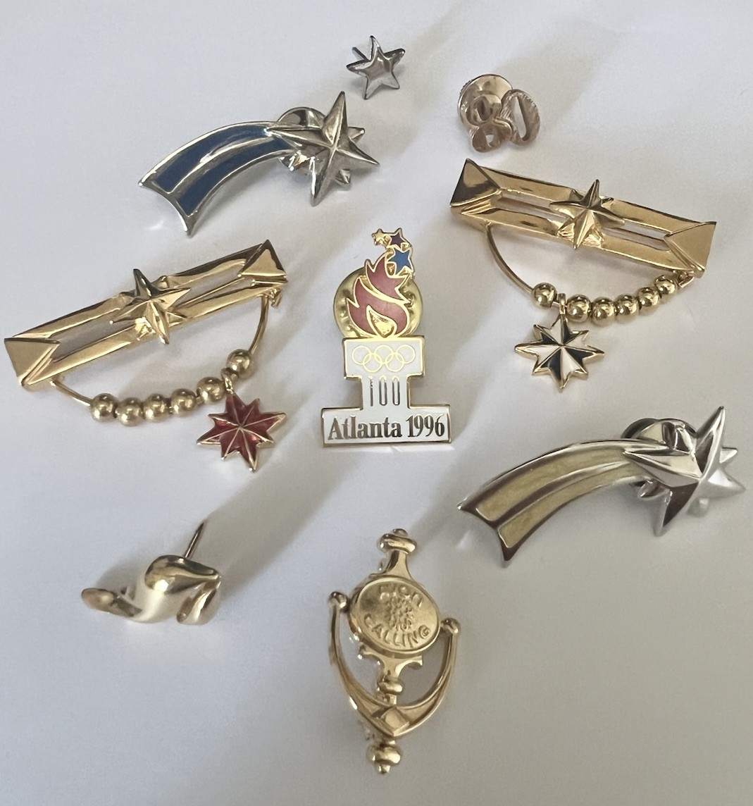 Avon Seller Award Recognition Pin Lot Of 9
