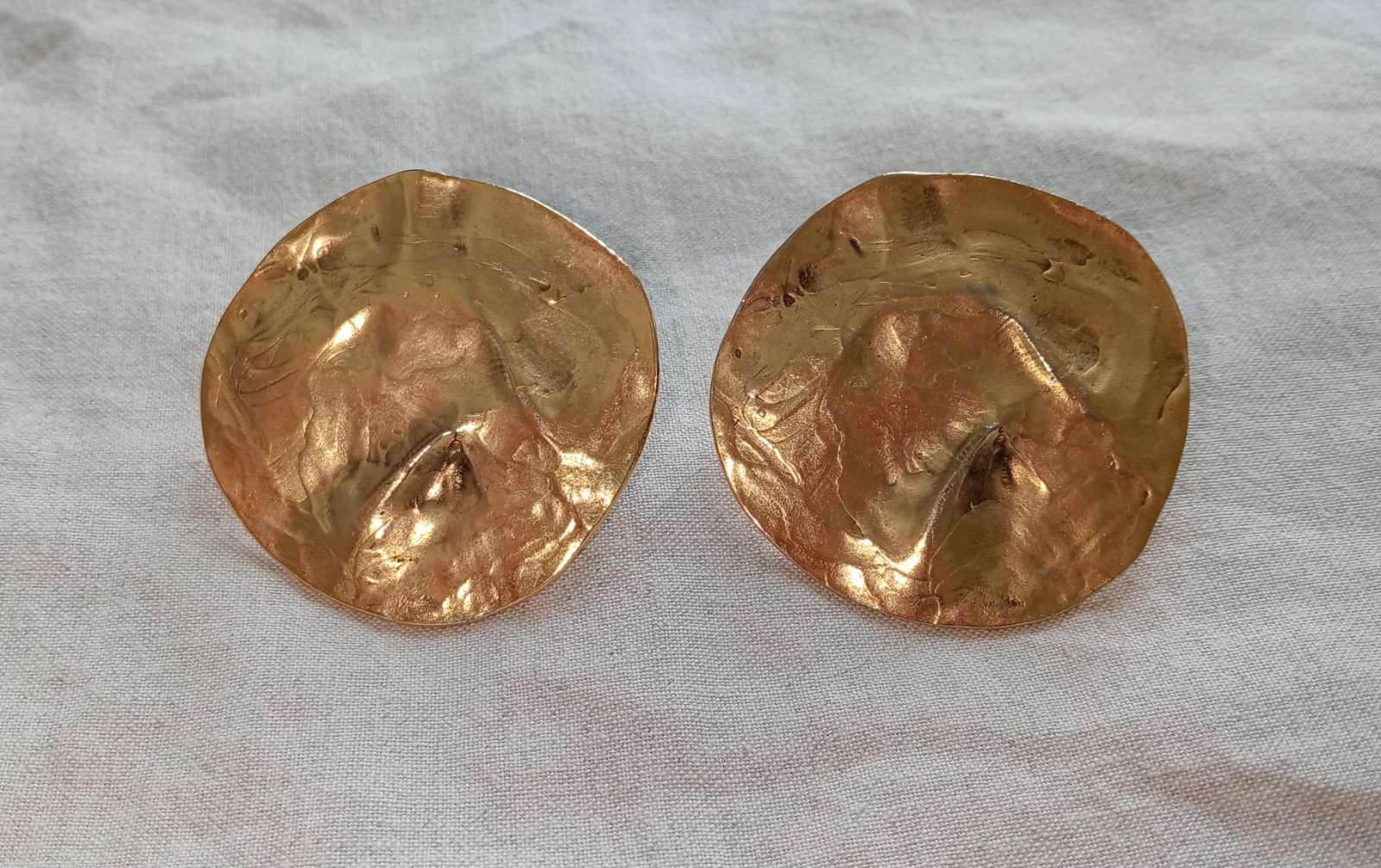 Vintage Yves Saint Laurent Rive Gauche Clip-On Earrings from the 1970s