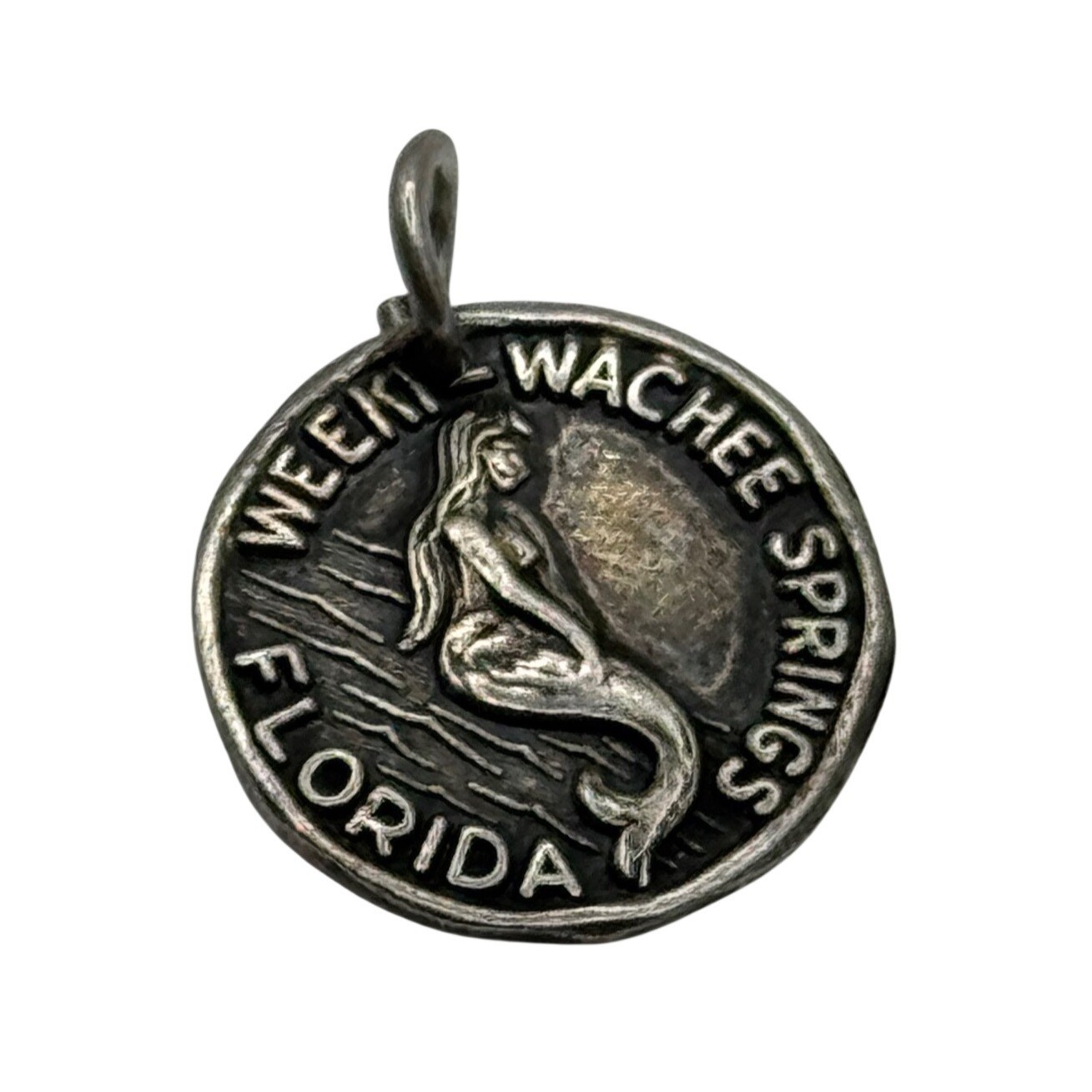 Vintage Weeki Wachee Springs FL Florida Sterling Silver Souvenir Charm
