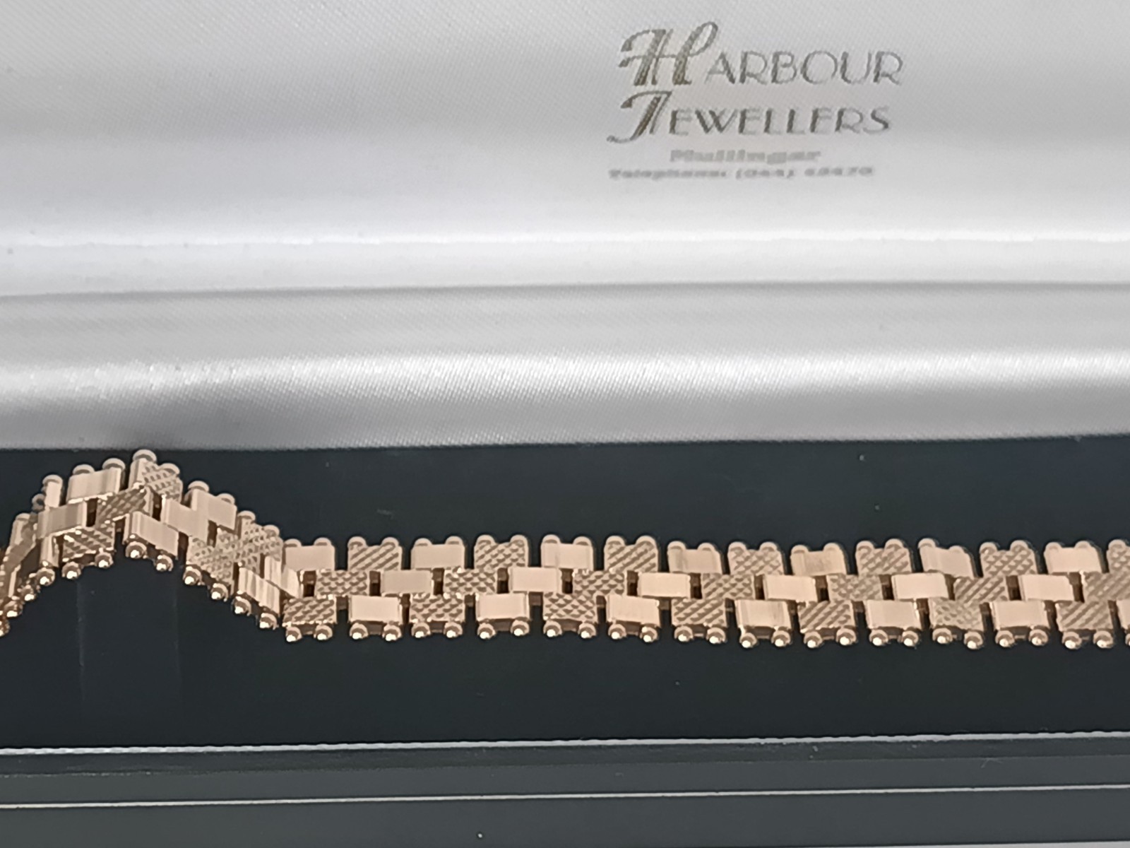 Vintage 1990-s Rolled Gold Bracelet- Hallmarked 585 RG!!